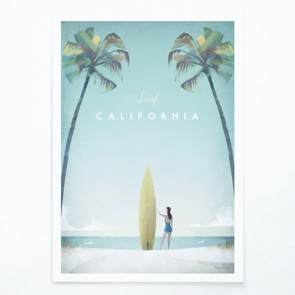 California poszter, A3 - Travelposter