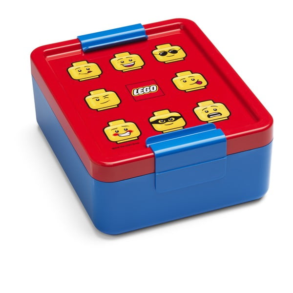 Iconic kék uzsonnásdoboz piros fedéllel - LEGO®