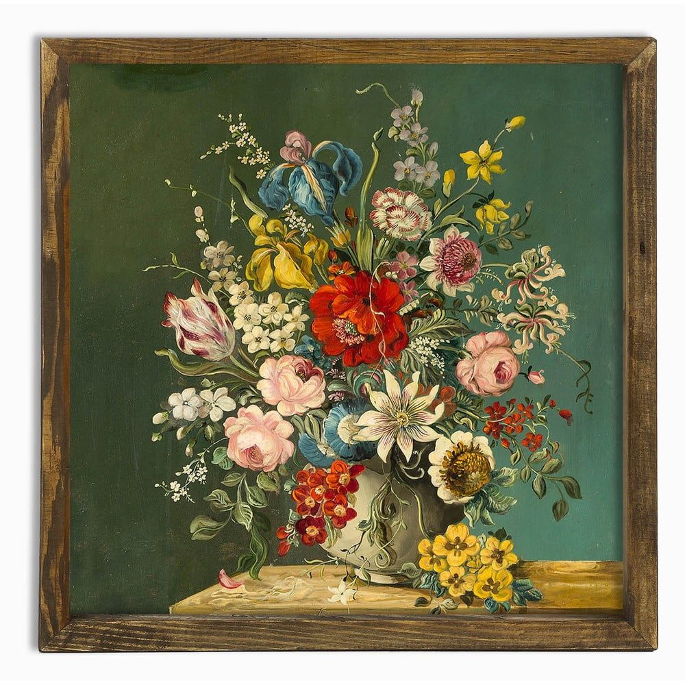 Vintage Flowers fali kép, 50 x 50 cm