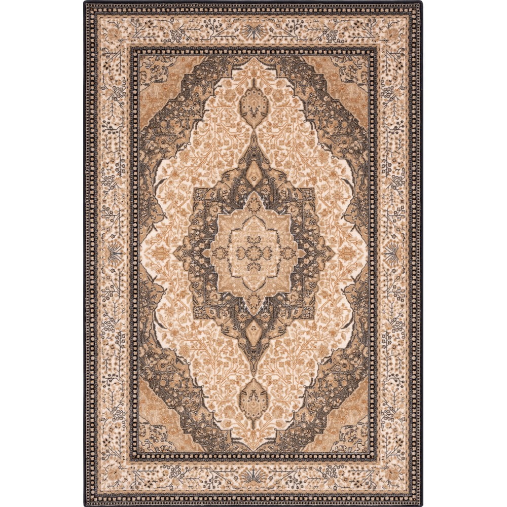 Világosbarna gyapjú szőnyeg 160x240 cm charlotte – agnella