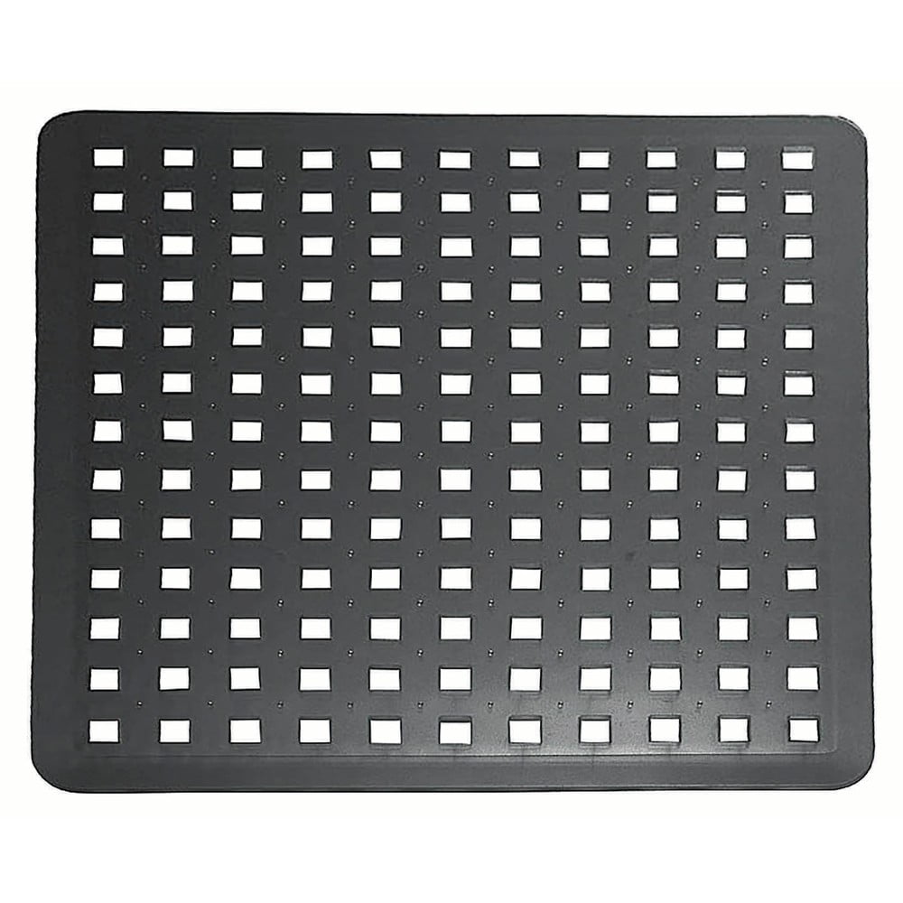 Fekete mosogató alátét, 28 x 32 cm - iDesign
