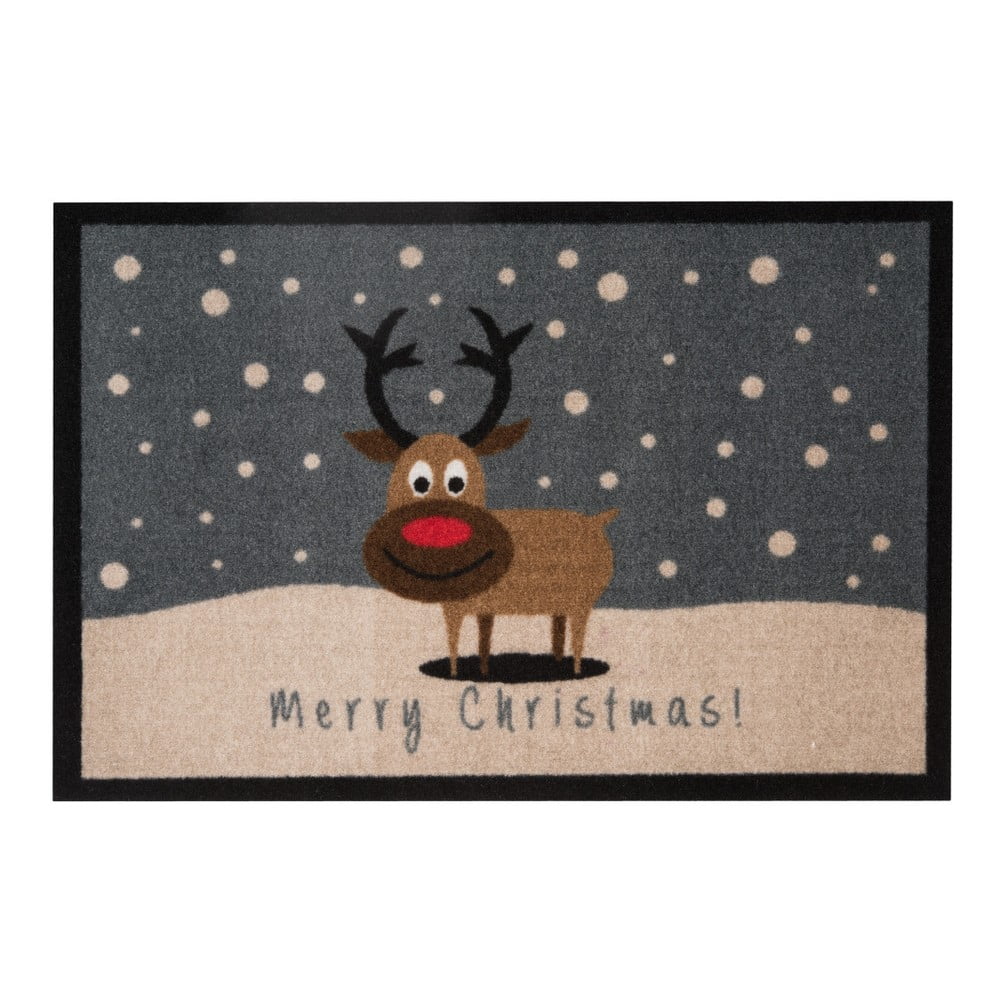 Merry Christmas Reindeer lábtörlő, 40 x 60 cm - Hanse Home