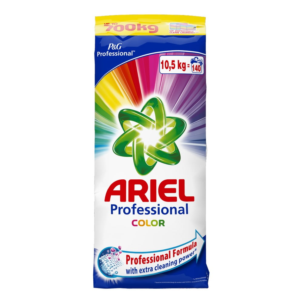 Ariel Professional Color mosópor családi kiszerelésben, 10,5 kg (140 mosás)