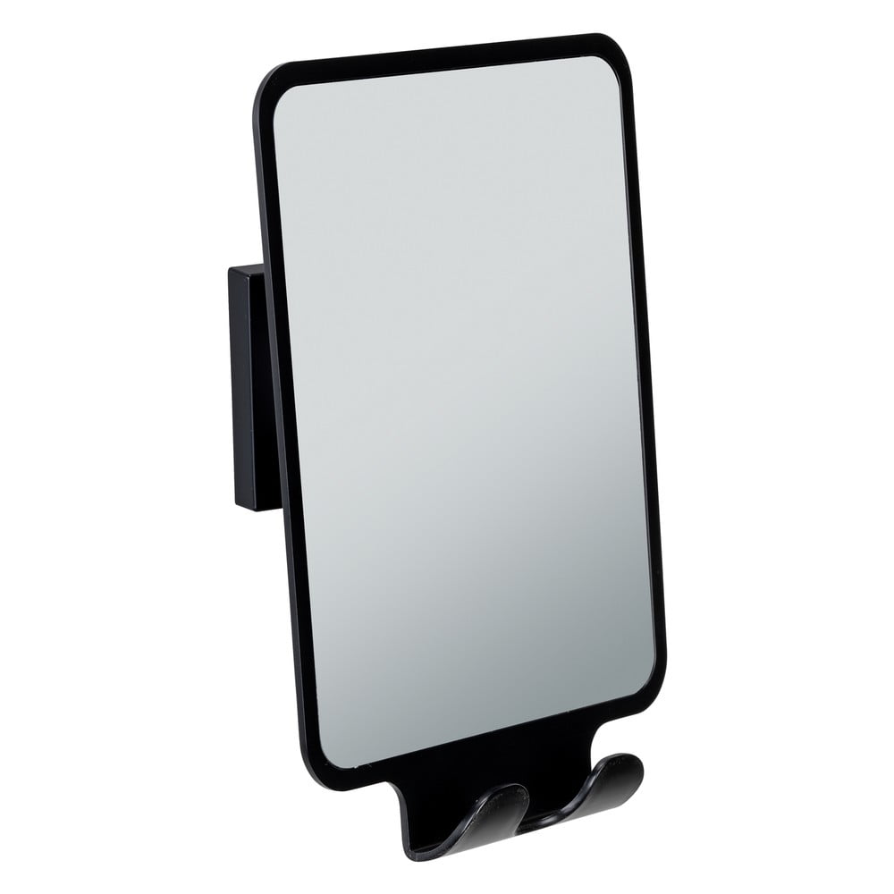 Kozmetikai tükör fogassal 14x19.5 cm Quadro Black – Wenko