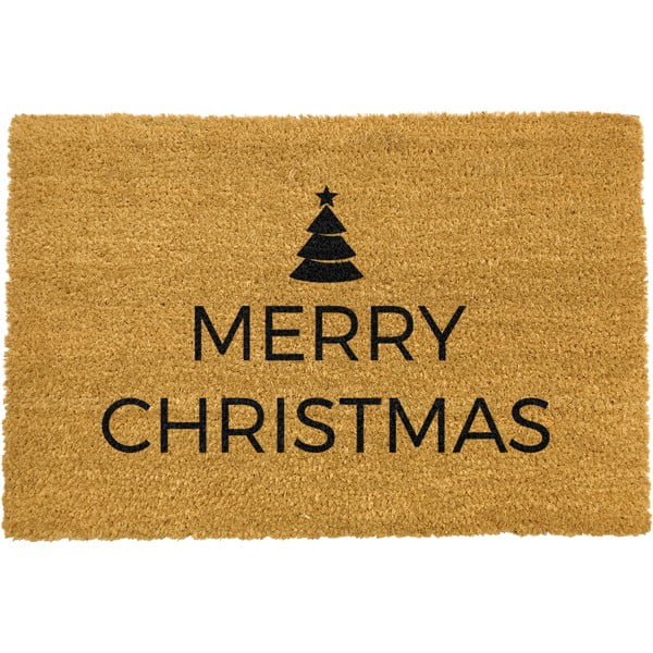 Merry Christmas természetes kókuszrost lábtörlő, 40 x 60 cm - Artsy Doormats