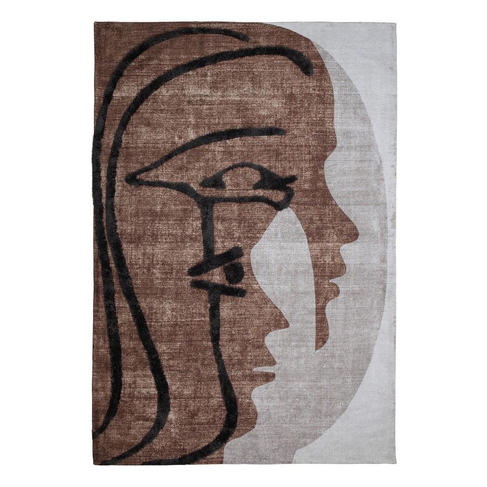 Barna gyapjú szőnyeg 170x240 cm Roden – WOOOD