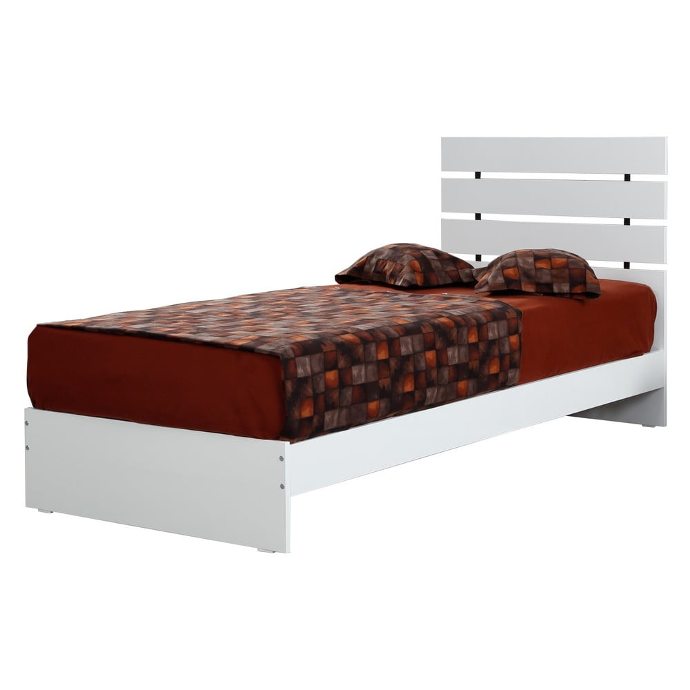 Fehér egyszemélyes ágy 120x200 cm fuga – kalune design