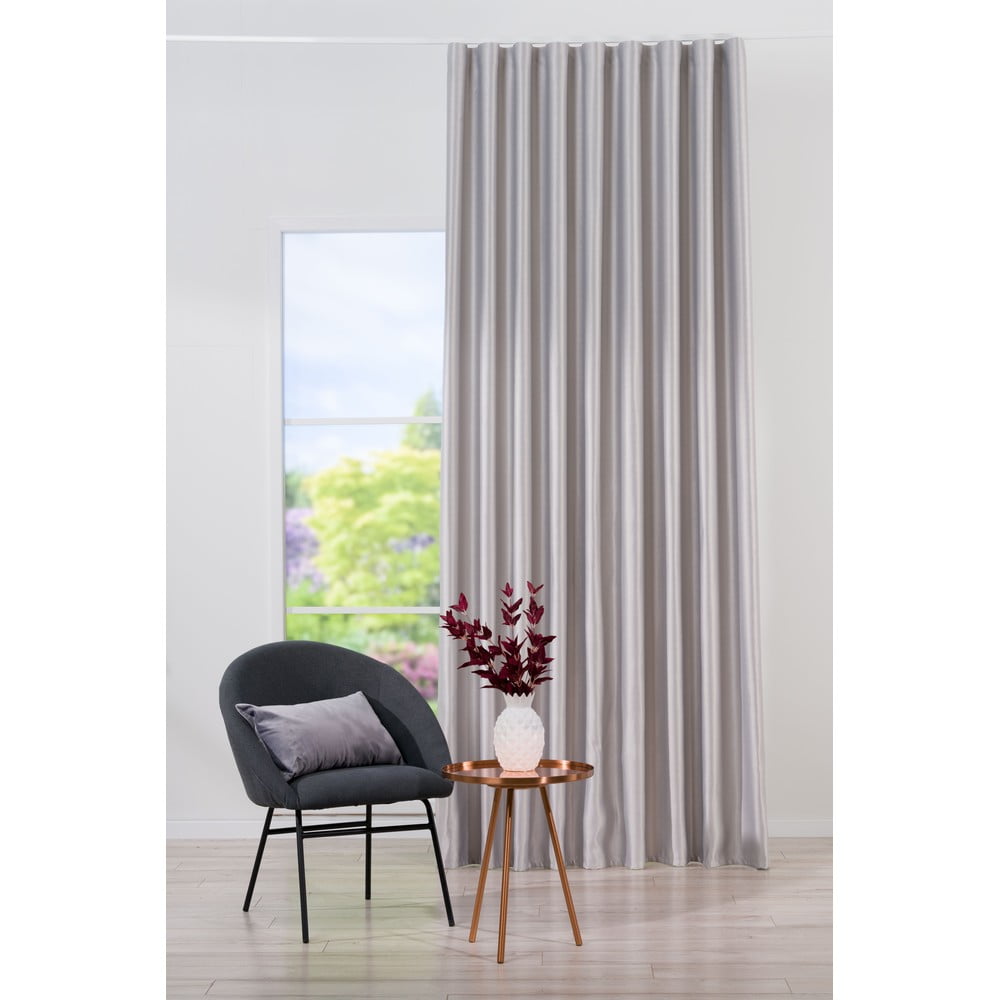 Ezüstszínű függöny akasztókhoz 140x260 cm Canyon – Mendola Fabrics