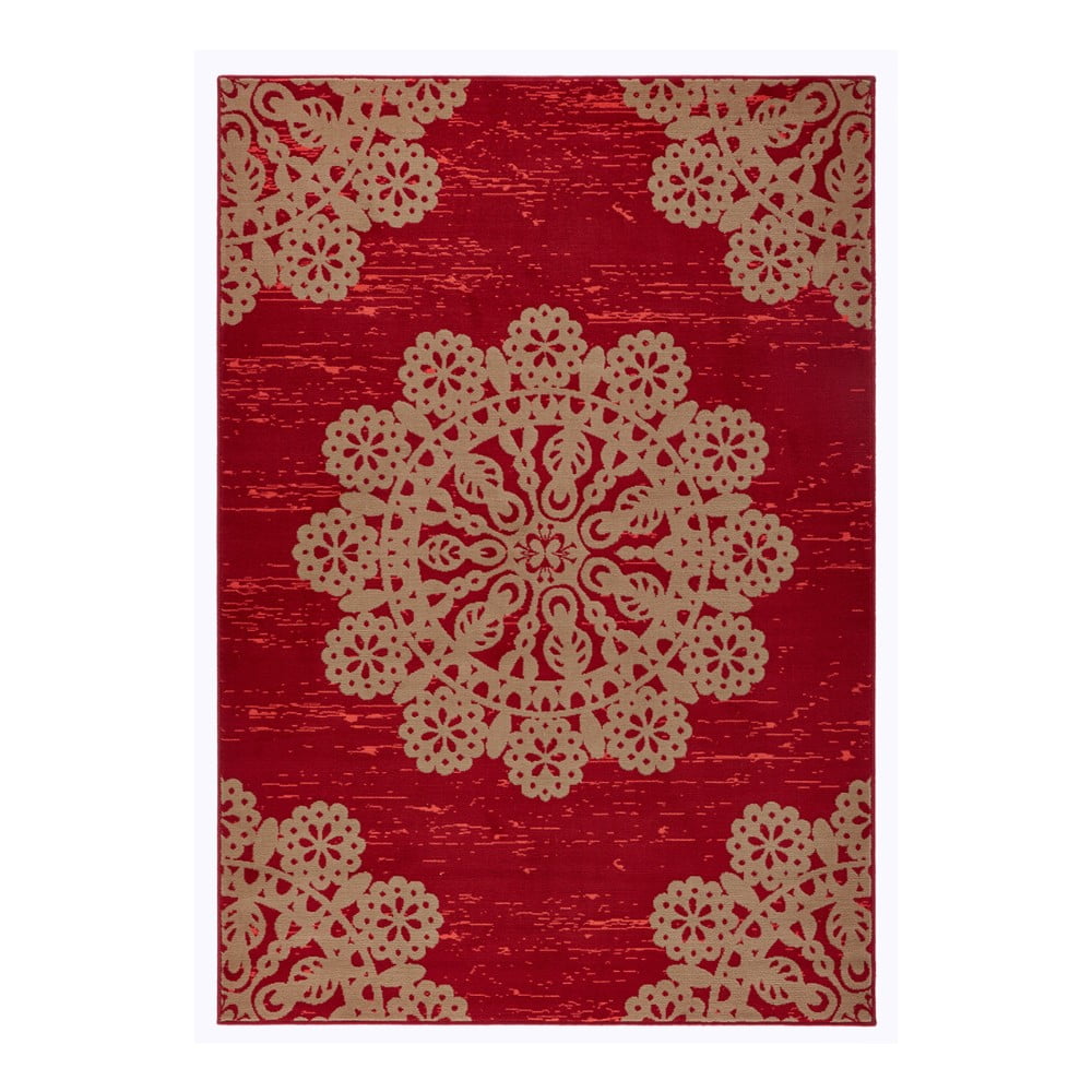 Gloria Lace piros szőnyeg, 160 x 230 cm - Hanse Home
