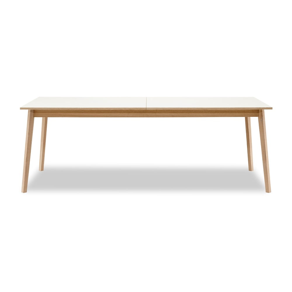 Hammel furniture avion kihúzható étkezőasztal fehér asztallappal, 220 x 100 cm - hammel