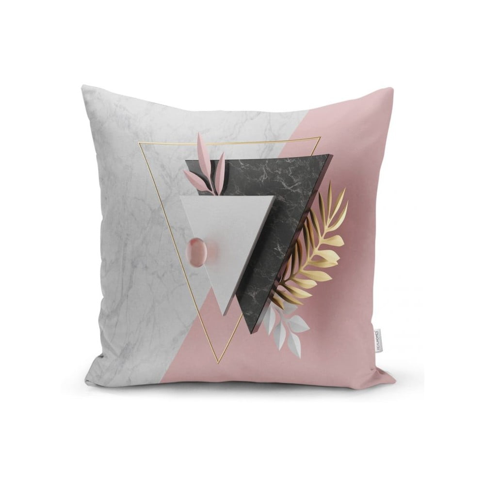 BW Marble Triangles párnahuzat, 45 x 45 cm - Minimalist Cushion Covers