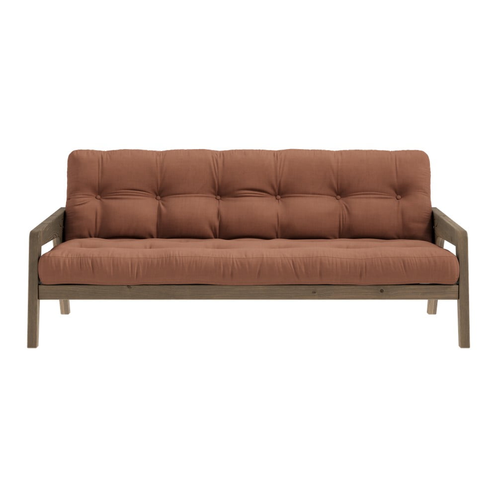Narancssárga kinyitható kanapé 204 cm grab - karup design