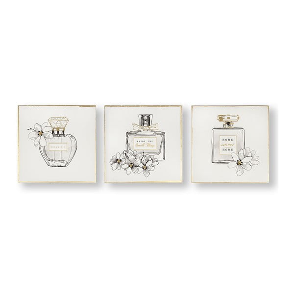 Pretty Perfume Bottles háromrészes kép, 30 x 30 cm - Graham & Brown