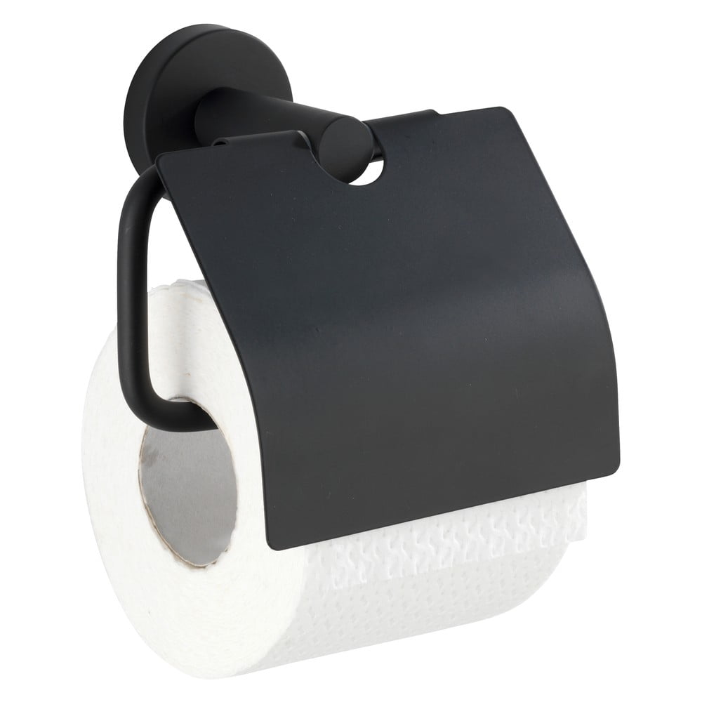 Bosio Cover fekete WC-papír tartó - Wenko