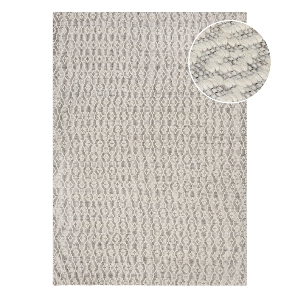Dream szürke-bézs gyapjú szőnyeg, 120 x 170 cm - Flair Rugs
