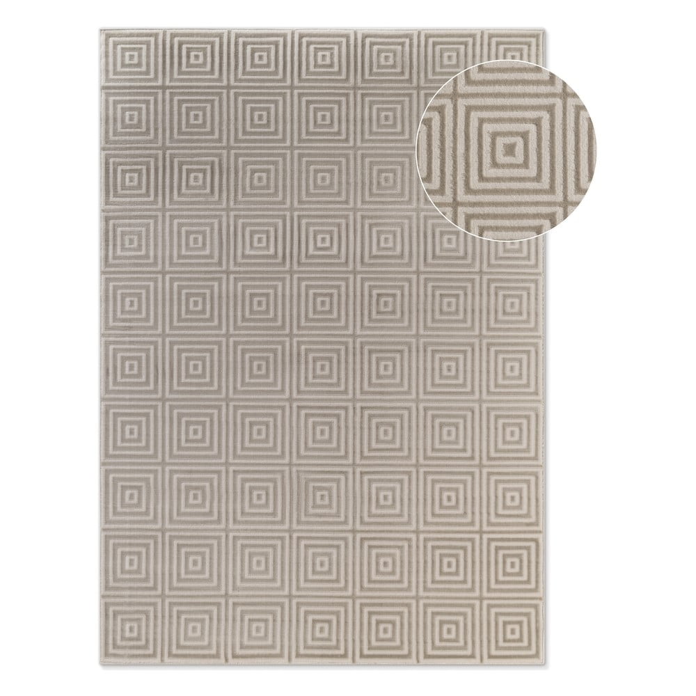 Bézs-krémszínű szőnyeg 120x170 cm Perles Tourmaline – Elle Decoration