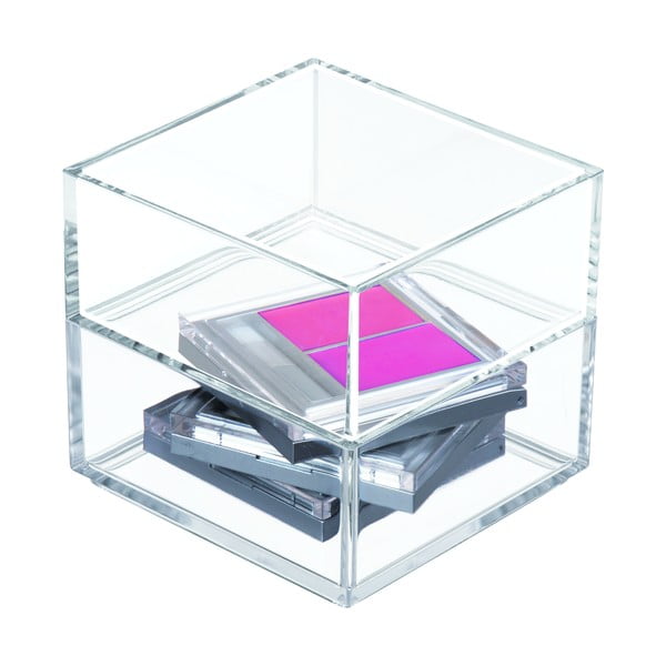 Clarity egymásra pakolható átlátszó rendszerező, 10 x 10 cm - iDesign
