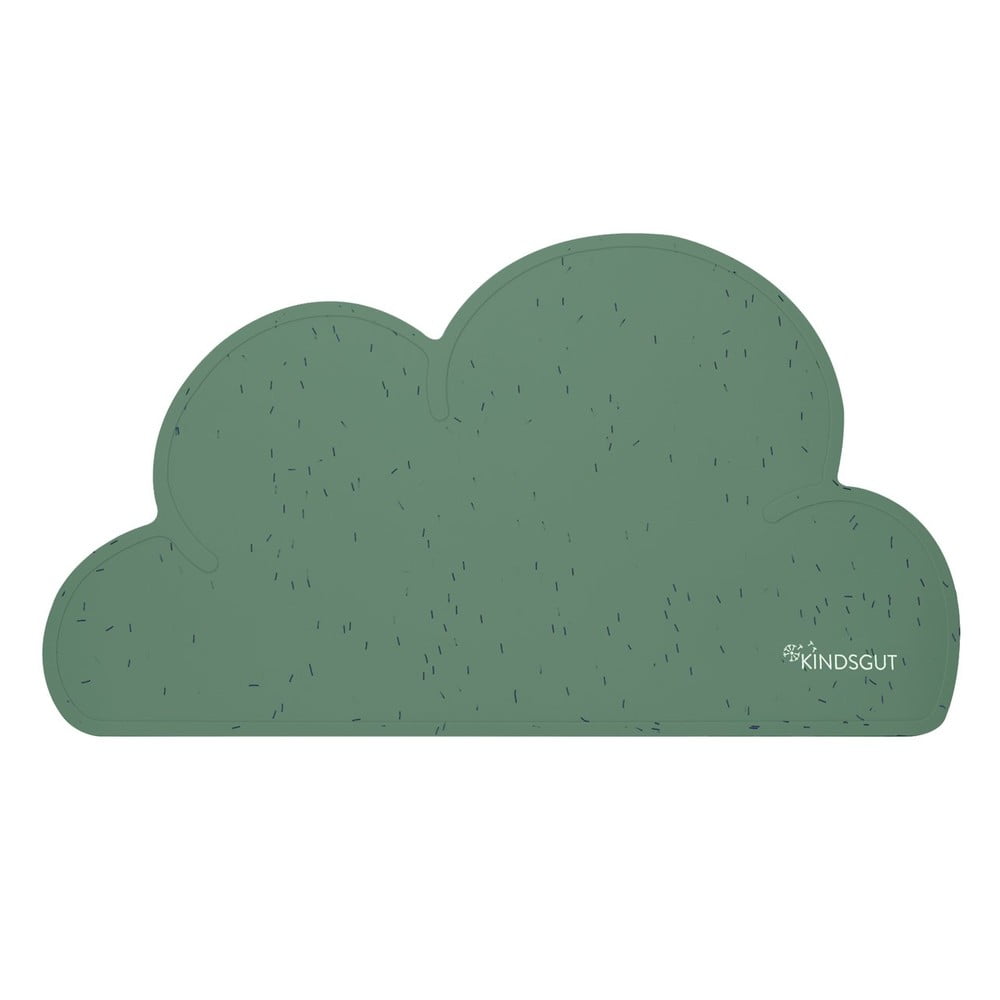 Cloud sötétzöld szilikon tányéralátét, 49 x 27 cm - Kindsgut