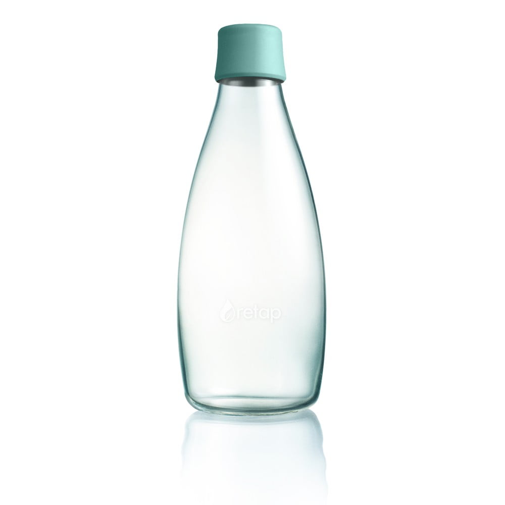 Türkiz üvegpalack élettartam garanciával, 800 ml - ReTap