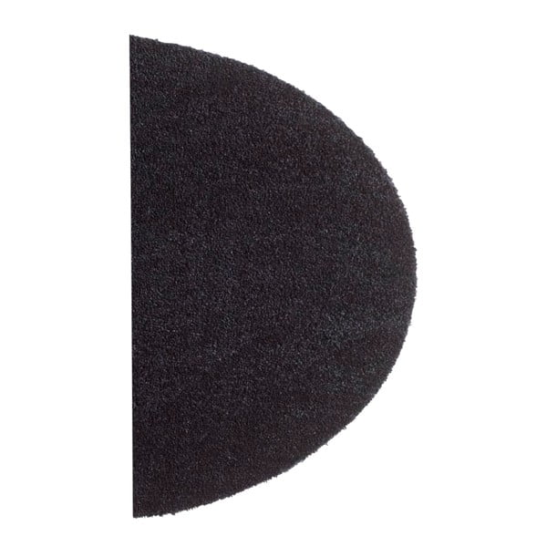 Soft and Clean fekete lábtörlő, 75 x 50 cm - Hanse Home