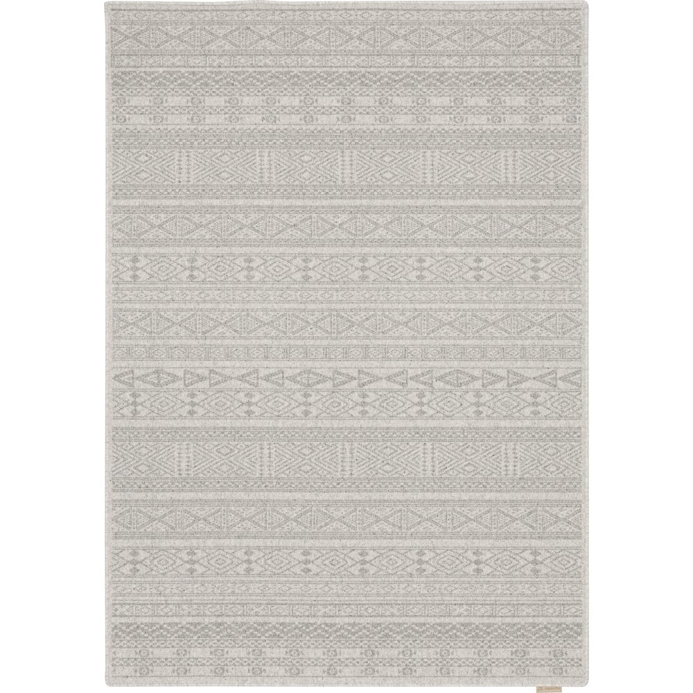 Világosszürke gyapjú szőnyeg 160x230 cm pera – agnella