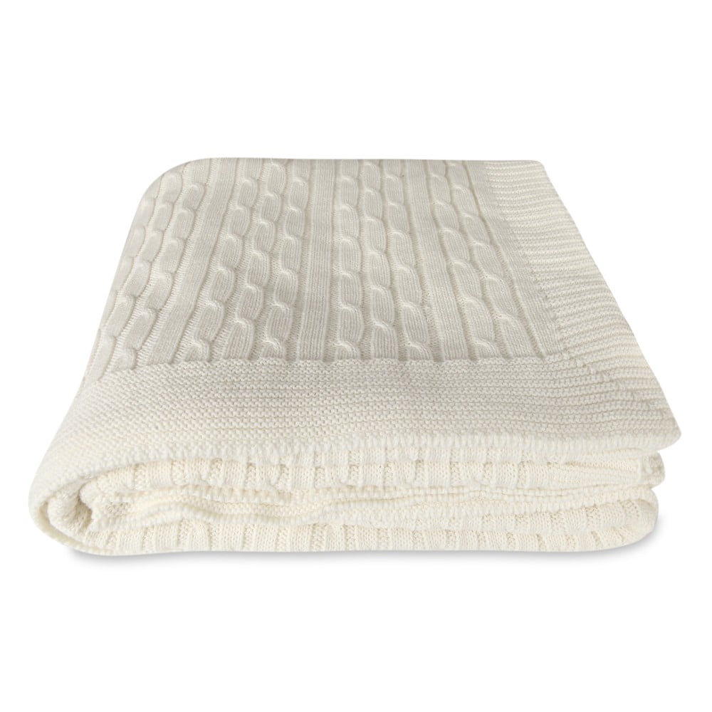 Softy fehér pamut takaró, 130 x 170 cm - Homemania Decor