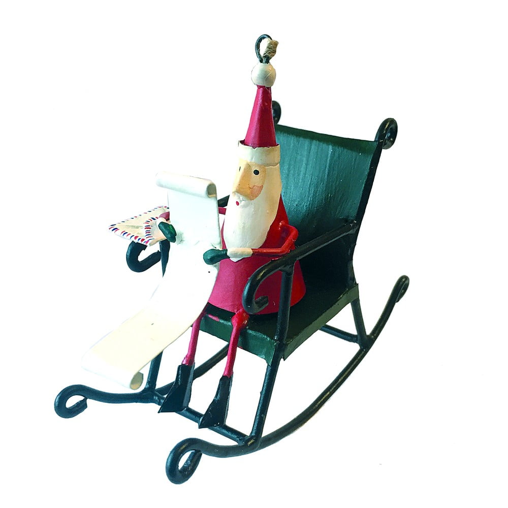 Santa in Rocking Chair karácsonyi függődísz - G-Bork