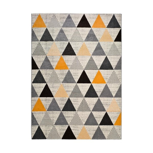 Leo Triangles szürke szőnyeg, 140 x 200 cm - Universal