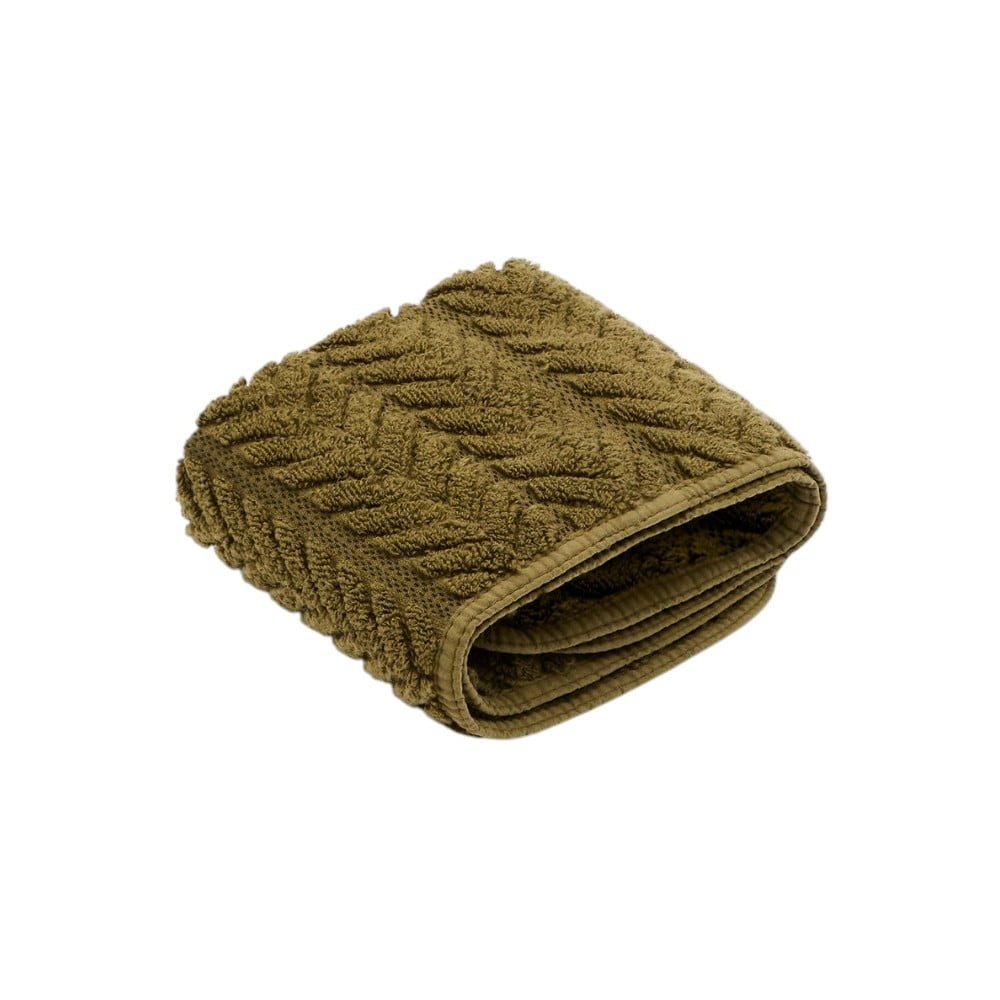 Zöld frottír pamut törölköző 30x50 cm Rune – Kave Home