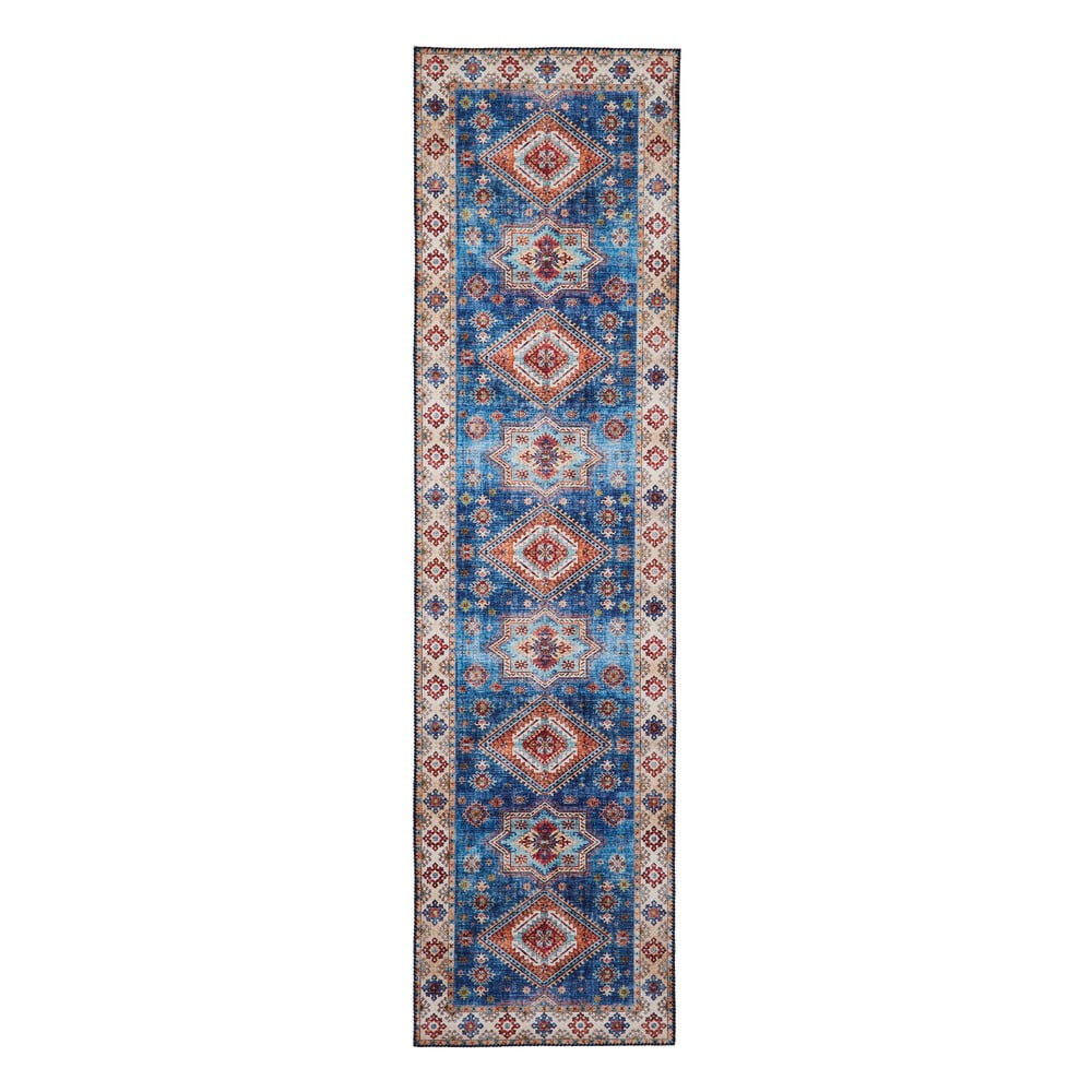 Kék futószőnyeg 60x225 cm Topaz – Think Rugs