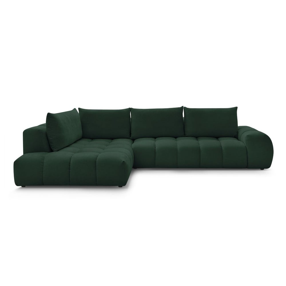 Sötétzöld sarokkanapé (bal oldali) Everest – Bobochic Paris