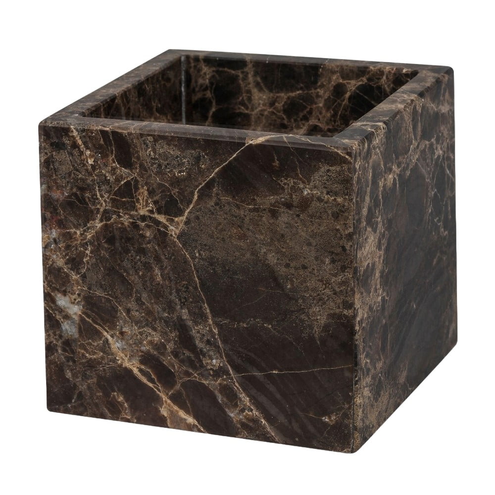 Sötétbarna márvány fürdőszobai rendszerező vattakorongokhoz Marble – Mette Ditmer Denmark