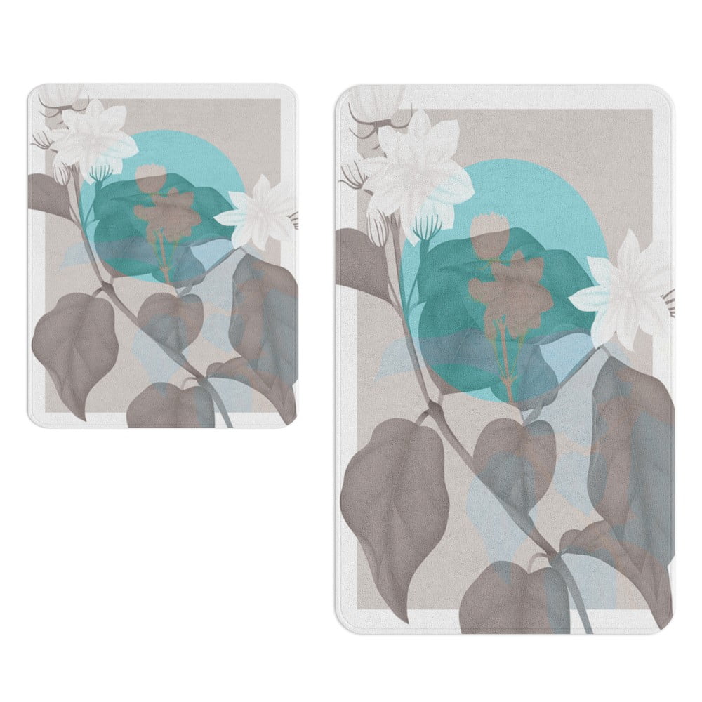 Szürke fürdőszobai kilépő szett 2 db-os – Oyo Concept