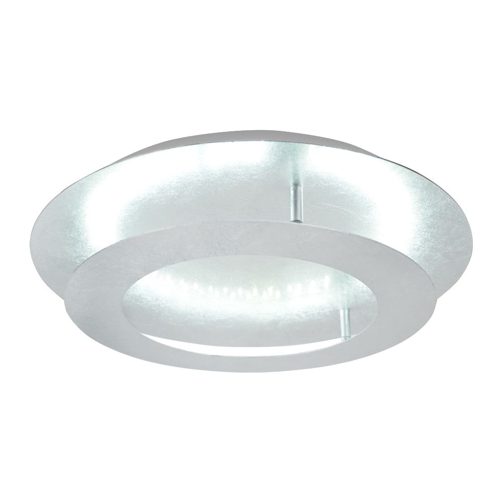 Ezüstszínű LED mennyezeti lámpa fém búrával 50x50 cm Merle – Candellux Lighting