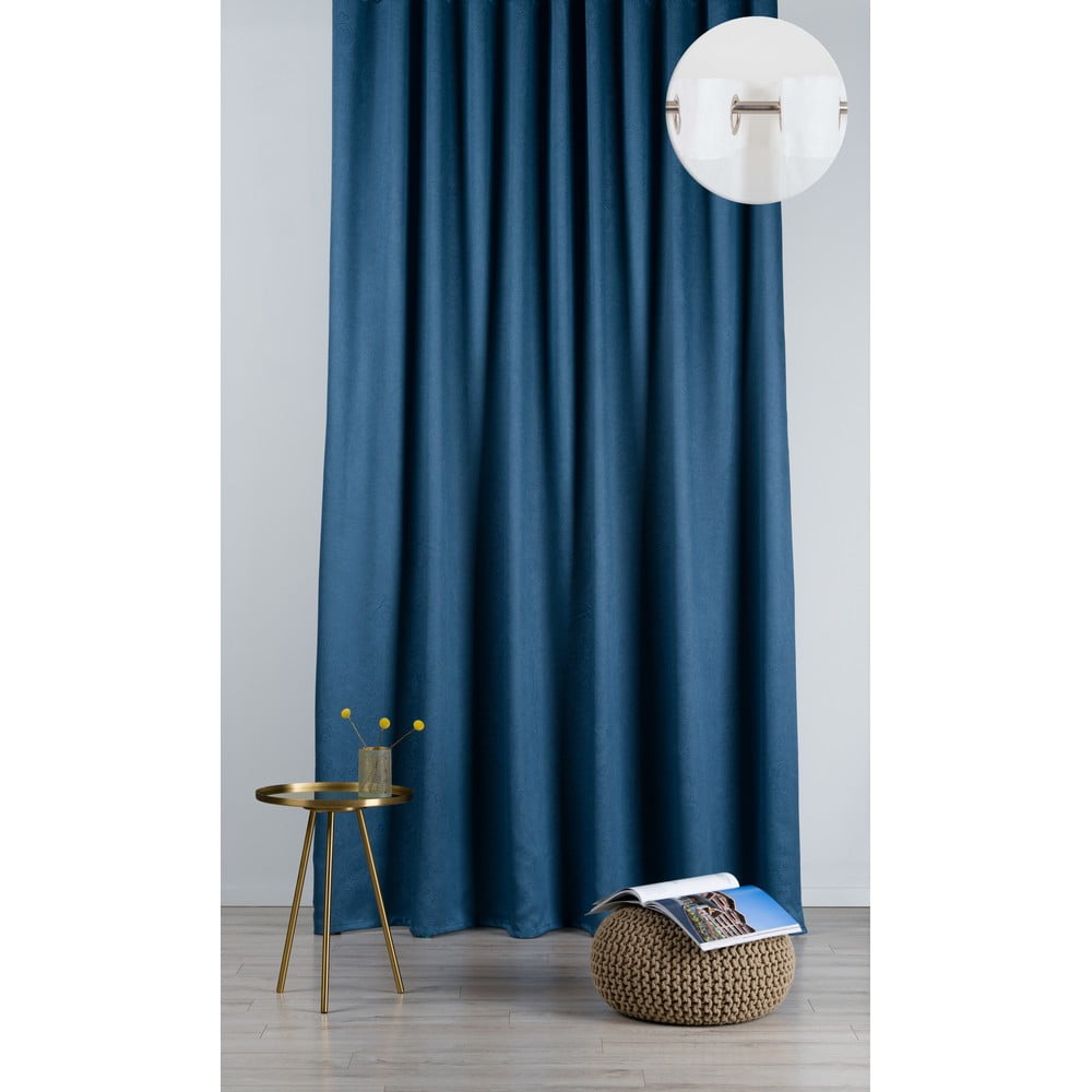 Kék sötétítő függöny 135x260 cm Cora – Mendola Fabrics