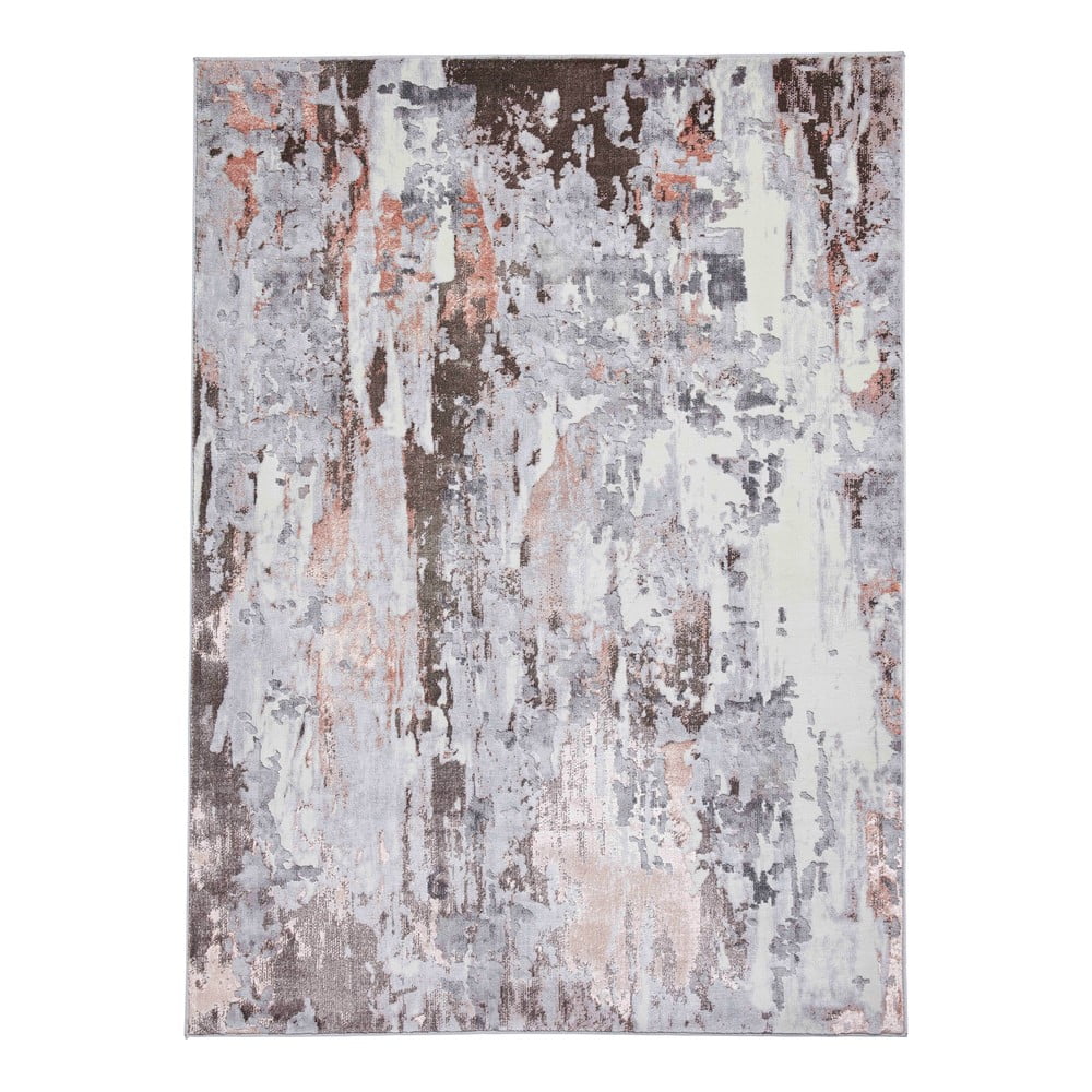 Rózsaszín-világosszürke szőnyeg 200x290 cm apollo – think rugs