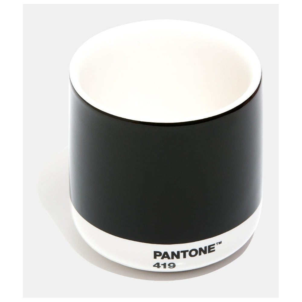 Fekete kerámia bögre 175 ml Cortado Black 419 – Pantone