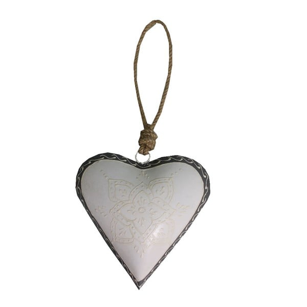 Light Heart szív alakú függődísz, 16 cm - Antic Line
