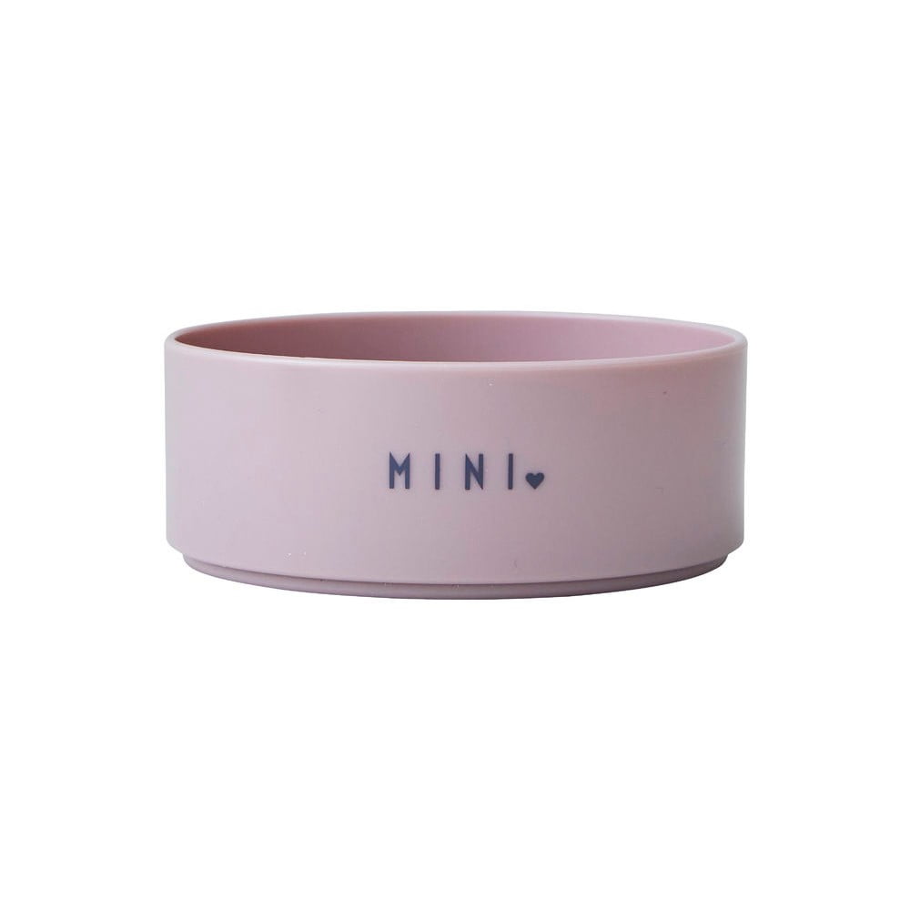 Mini Sweetheart rózsaszín gyerektál, ø 11 cm - Design Letters