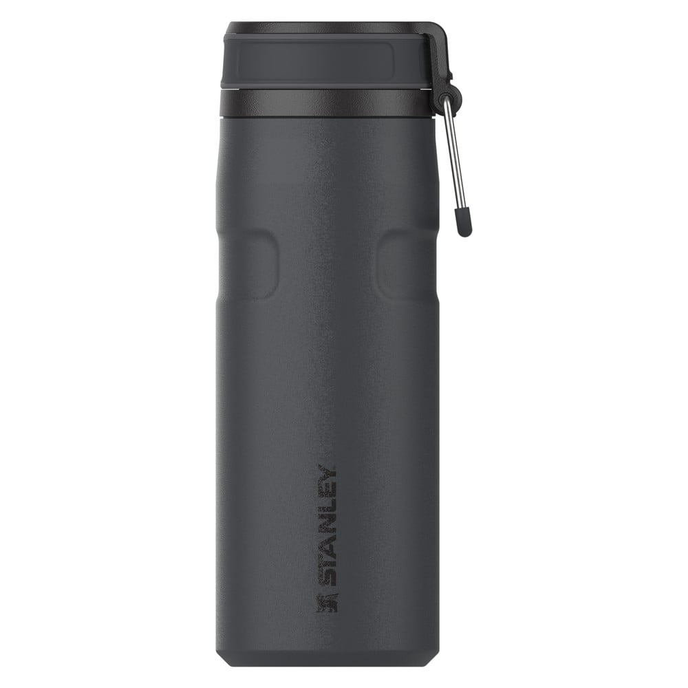 Fekete termosz 470 ml The IceFlow™ Bottle Twist Flip Black – Stanley