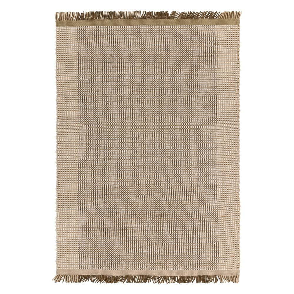 Világosbarna kézi szövésű gyapjú szőnyeg 200x290 cm avalon – asiatic carpets