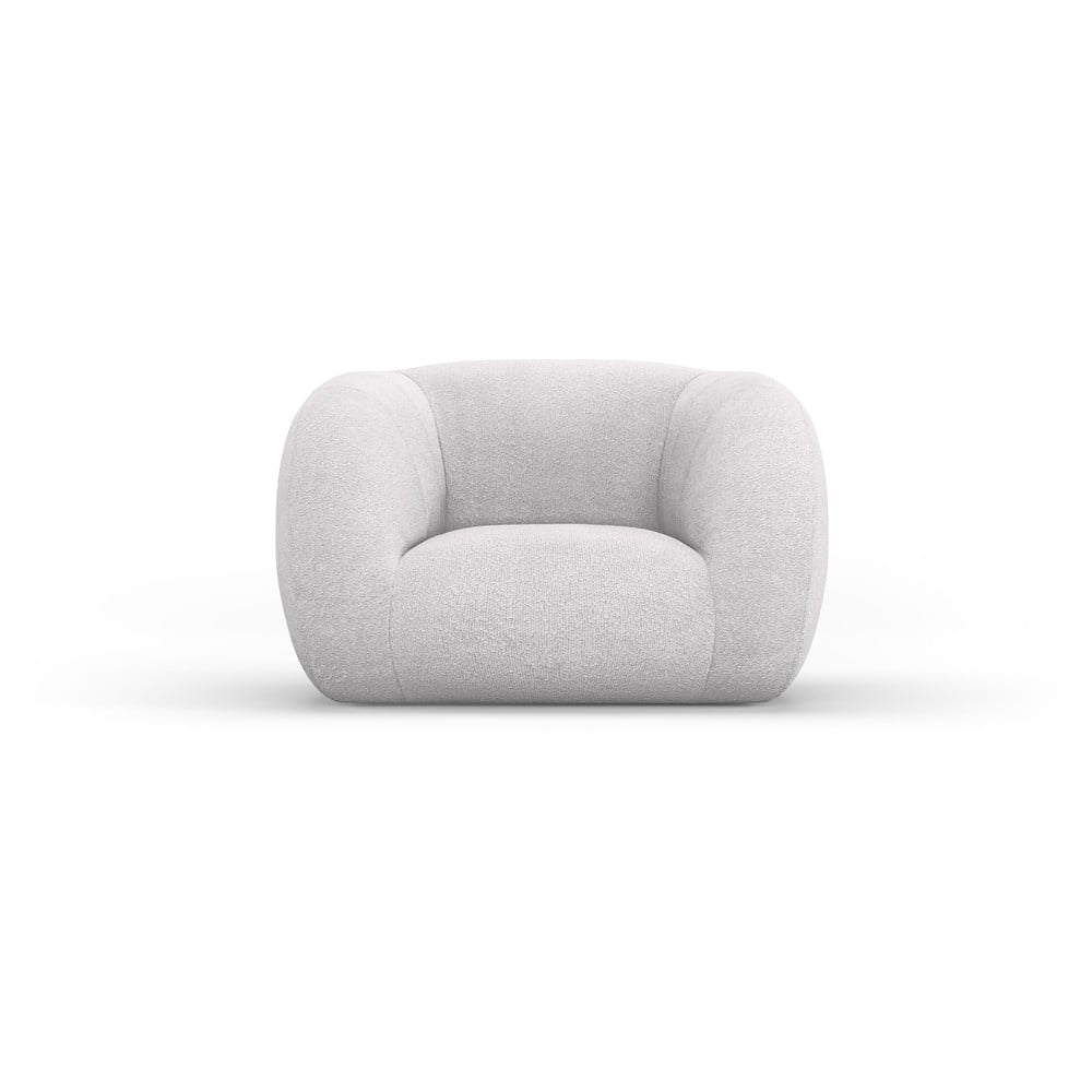 Világosszürke buklé fotel Essen – Cosmopolitan Design