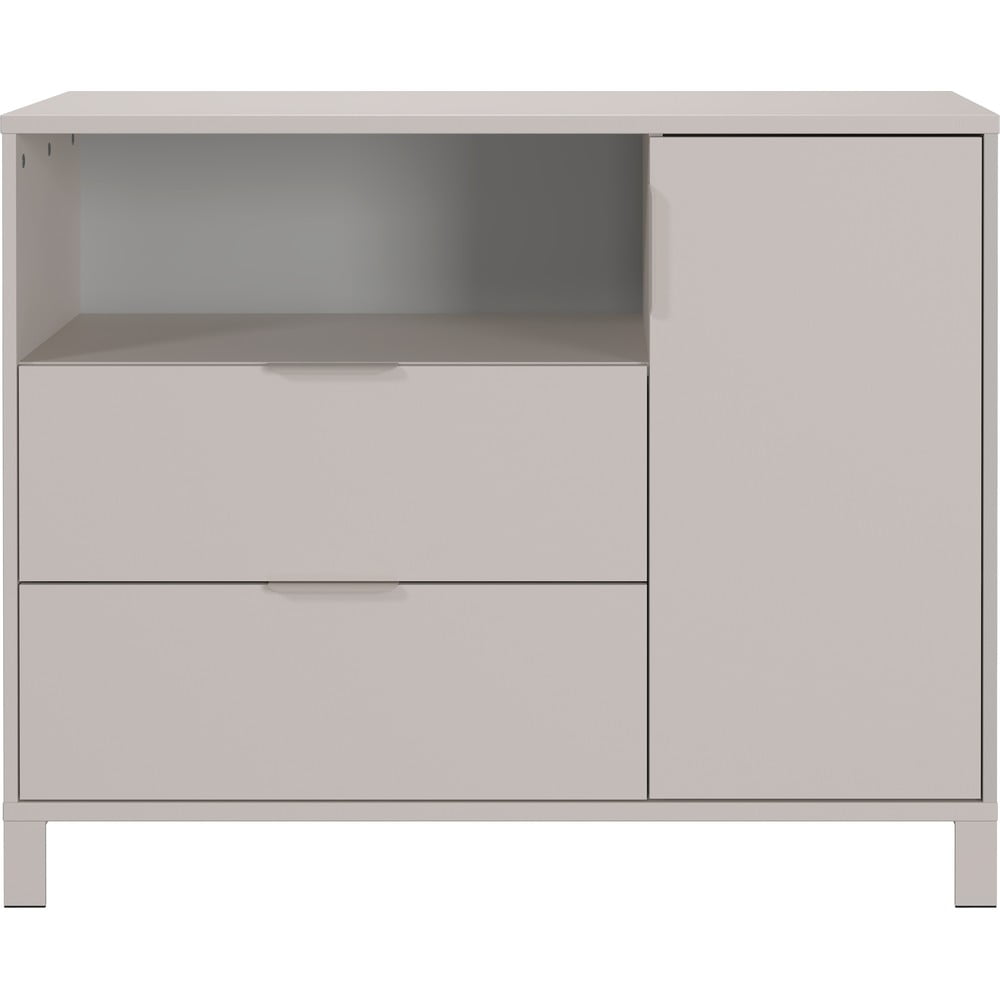 Krémszínű gyerek komód 115x92x54 cm Alkmaar – Germania