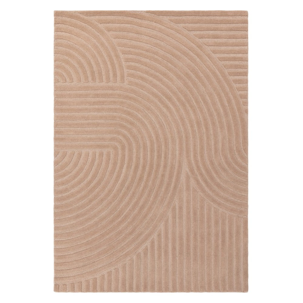 Rózsaszín gyapjú szőnyeg 160x230 cm hague – asiatic carpets