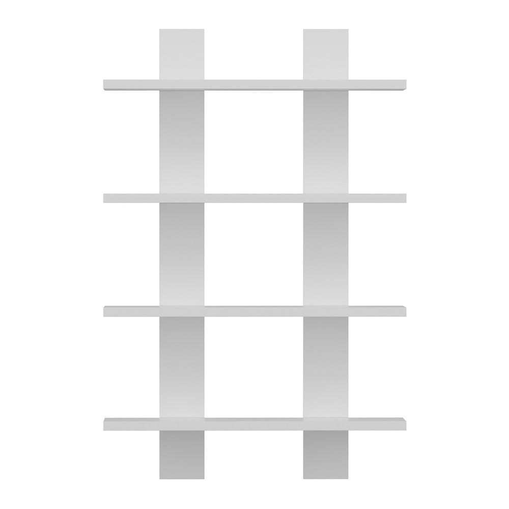 Fehér többszintes fali polc Laurel – Kalune Design