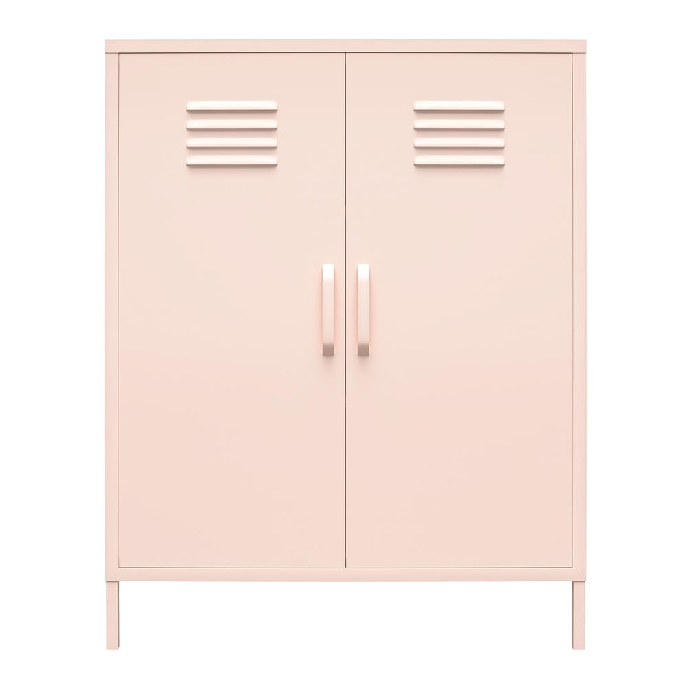 Rózsaszín fém szekrény 40x102x80 cm Mission District – Støraa