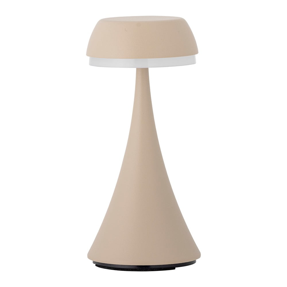 Bézs LED asztali lámpa fém búrával (magasság 17,5 cm) Pepple – Bloomingville