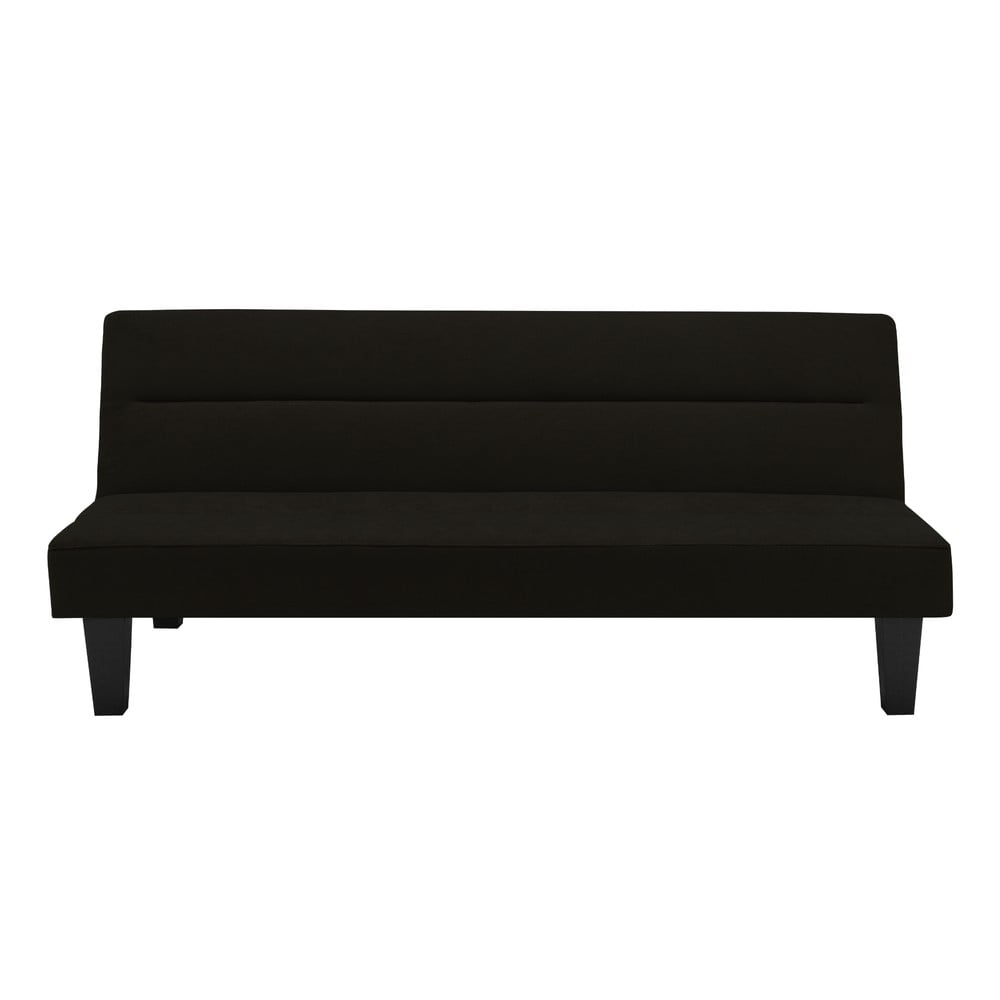 Fekete kinyitható kanapé 175 cm kebo - støraa