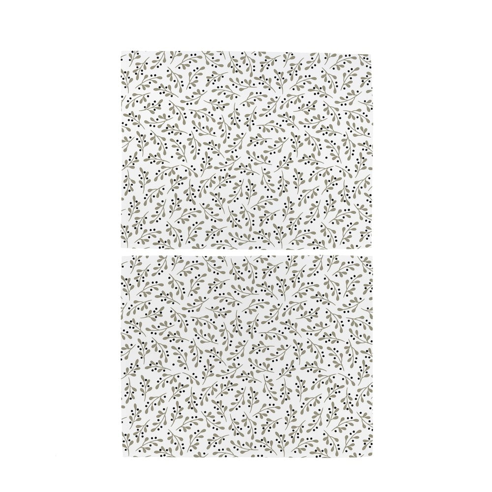 Textil tányéralátét szett karácsonyi mintával, 2 db-os 35x45 cm Mistletoe Kiss – Butter Kings