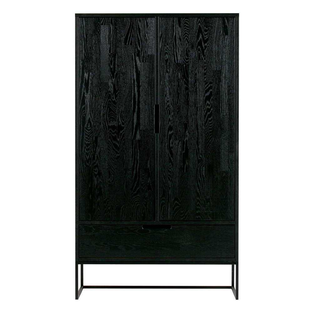 Fekete kőrisfa szekrény 85x149 cm silas – woood
